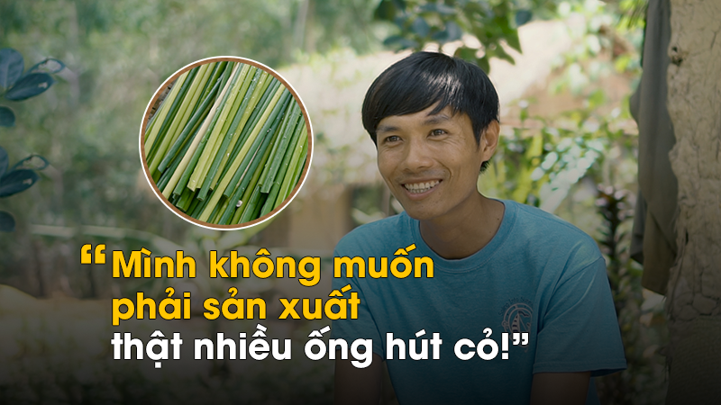 làm nhà sàn bằng ống hút