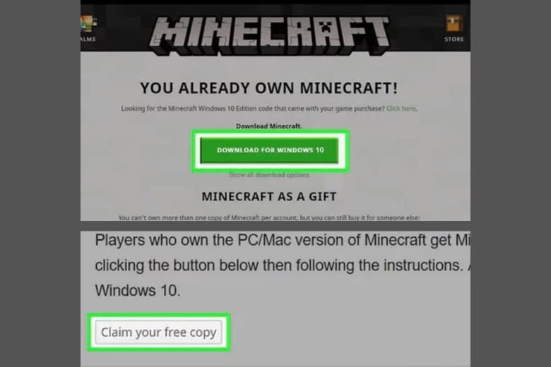 Cách tải Minecraft