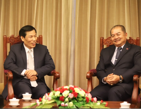 Hội đàm giữa Bộ trưởng Văn hóa Thể thao và Du lịch Việt Nam và Bộ trưởng Bộ Thông tin, Văn hóa và Du lịch Lào