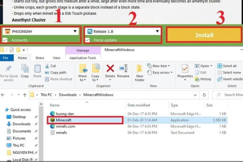 Cách tải Minecraft