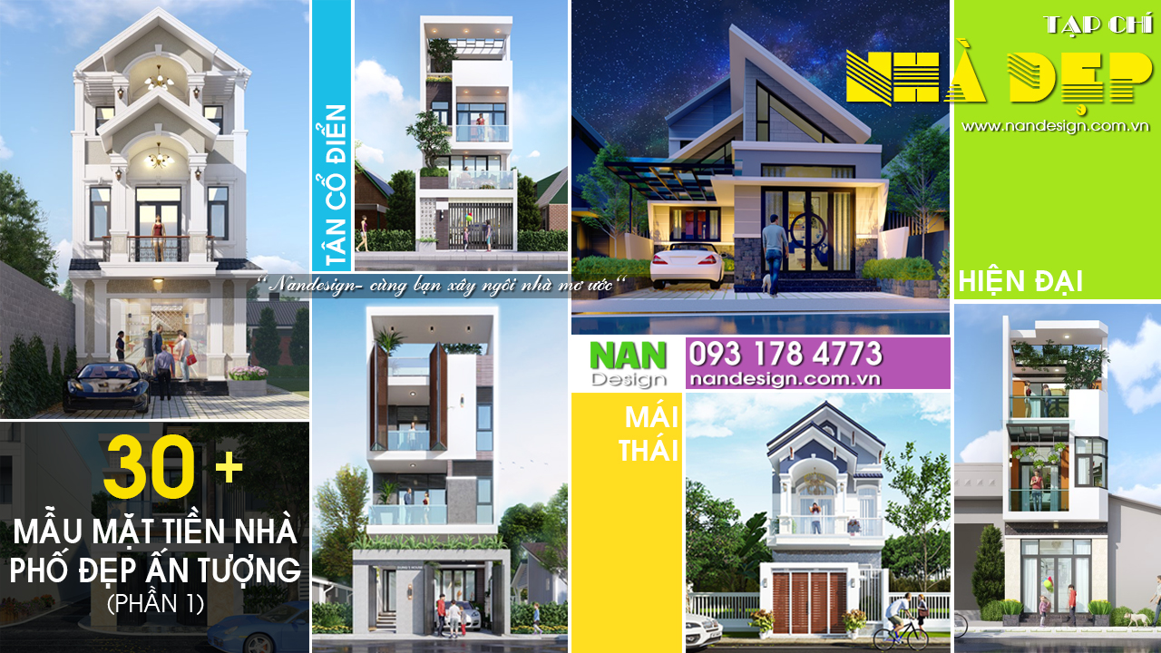 20+ Mẫu Mặt Tiền Nhà Phố Đẹp Ấn Tượng 2020 | P1 | Nandesign