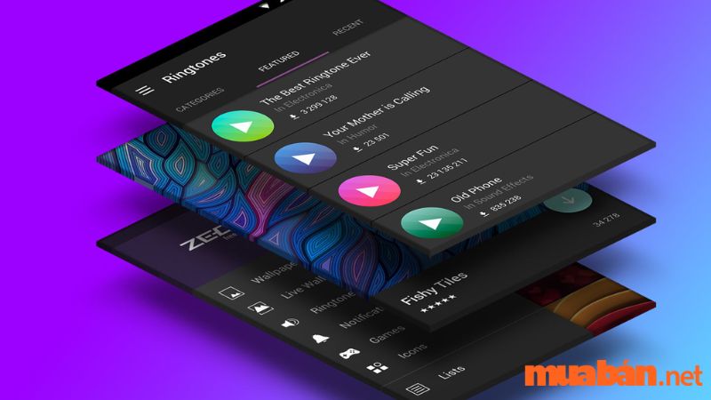 Zedge có lượng khủng lồ hình nền điện thoiaj trên app