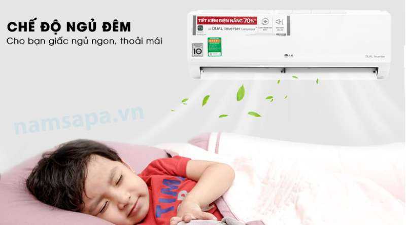 Chế độ ngủ đêm - Máy lạnh LG Inverter 2HP V18ENF