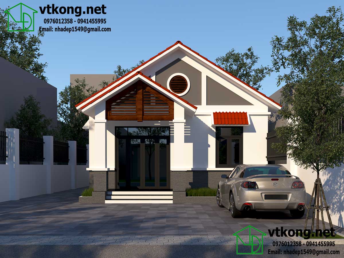 Ngắm nhìn 5 mẫu nhà cấp 4 đẹp nhất Việt Nam - Vtkong - Kiến trúc sư