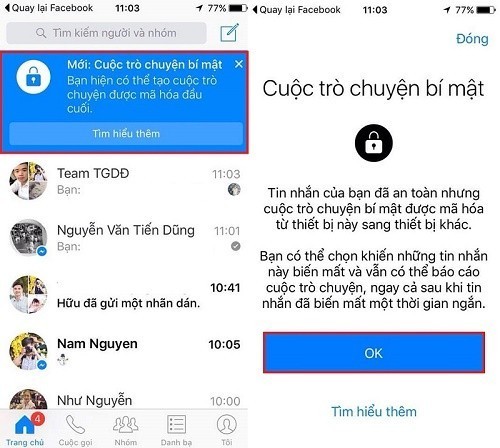 Tìm hiểu tính năng cuộc trò chuyện bí mật trên Facebook