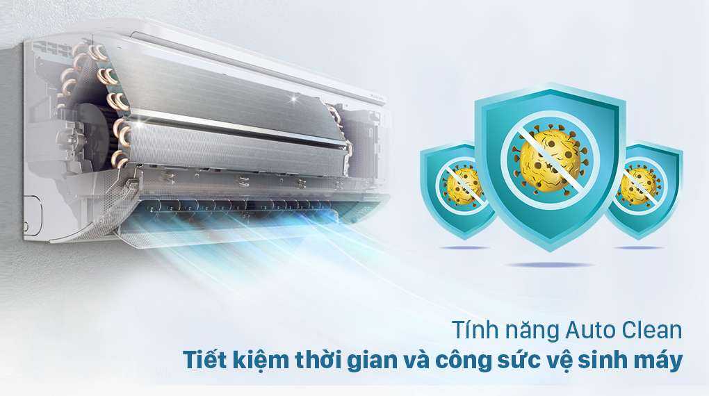 Máy lạnh Samsung Wind-Free Inverter 1.5 HP AR13TYGCDWKNSV -  Chức năng tự làm sạch Auto Clean