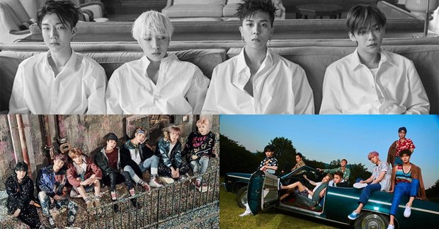 Bảng xếp hạng boygroup Kpop 2017 dựa theo thành tích digital: WINNER và BTS dẫn đầu áp đảo, EXO trượt top 3