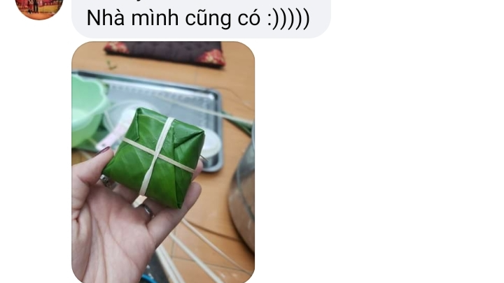 Dân mạng thi nhau khoe ảnh gói bánh chưng “bé xíu