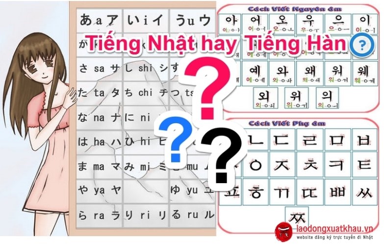 6 cách để biết nên học tiếng Hàn hay tiếng Nhật