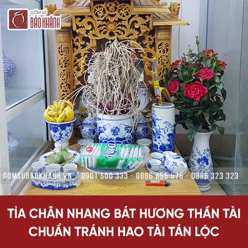 Cách tỉa chân nhang bát hương thần tài chuẩn tránh hao tài tán lộc