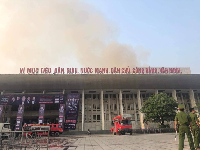 Cháy tại hội trường Cung văn hóa hữu nghị Việt Xô - Ảnh 4.