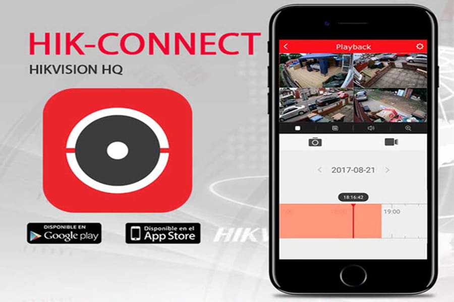 Ứng dụng kết nối camera với điện thoại Android, ứng dụng theo dõi camera trên Iphone - Camera Hikvision