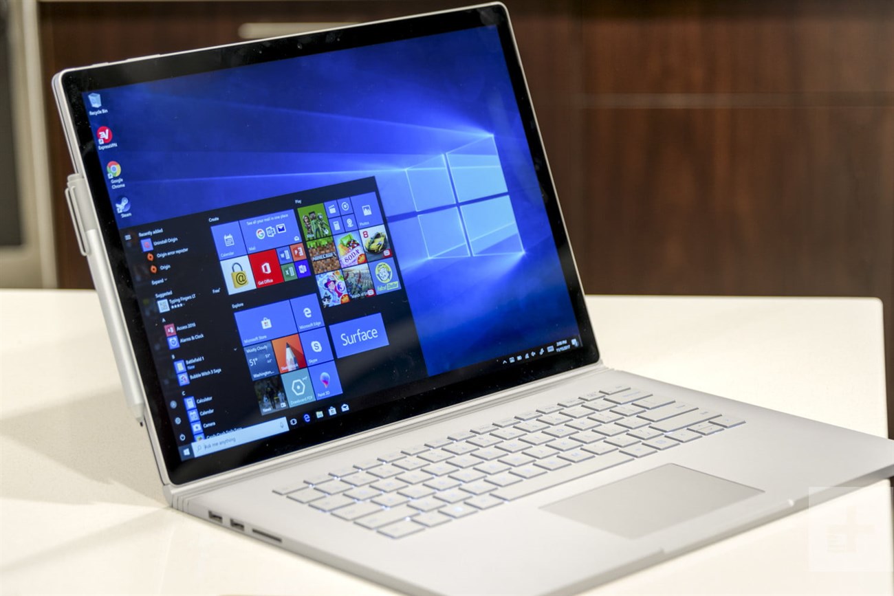 Surface Book 2 dễ dàng chuyển đổi từ máy tính bảng sang laptop 