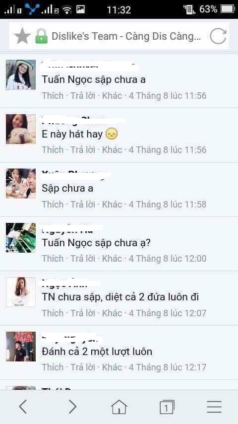 FC Đông Nhi lập group dislike