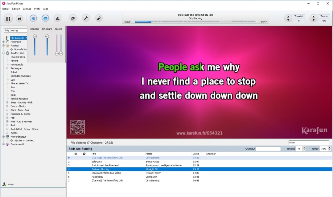Phần mềm karaoke trên máy tính Karafun Player
