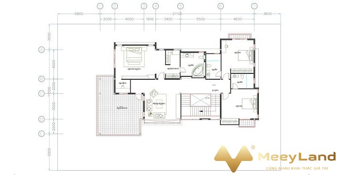 Ảnh 2: Mặt bằng công năng tầng 1 (Nguồn: Meeyland.com)