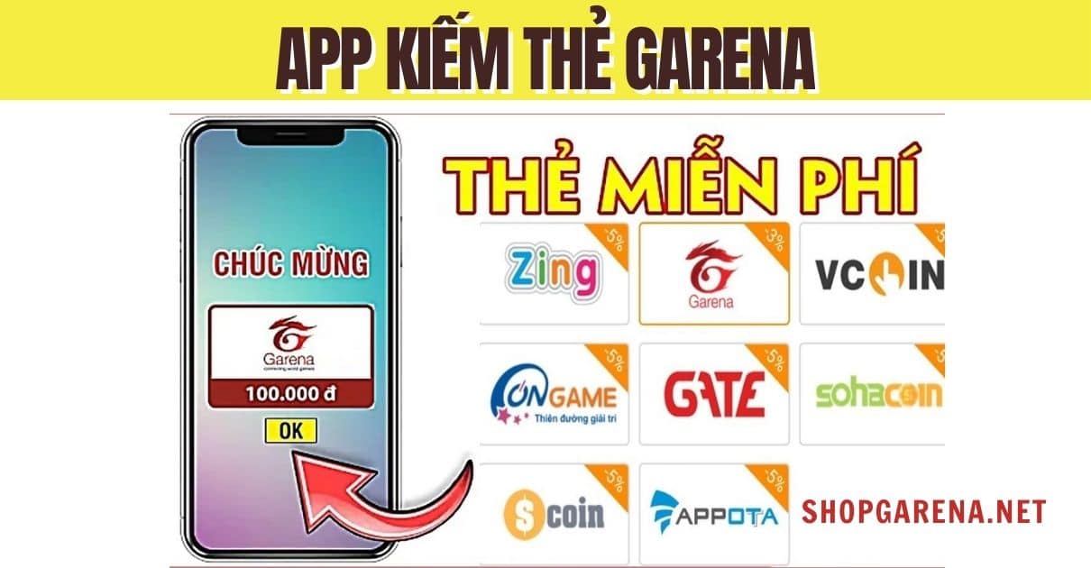 App Kiếm Thẻ Garena 2023 ❤️15 Ứng Dụng Kiếm Nhanh Nhất