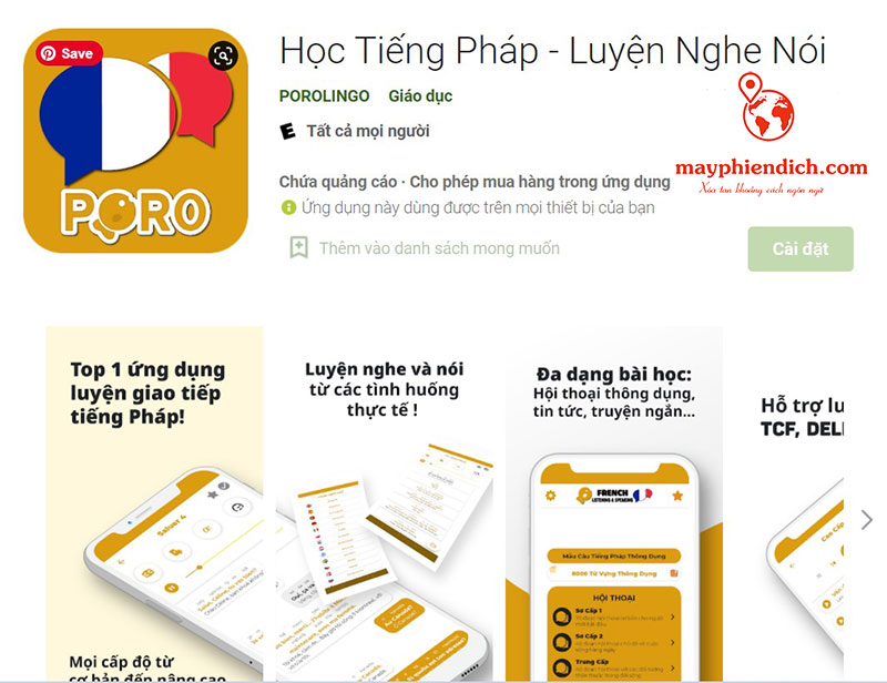 App học tiếng Pháp hay miễn phí