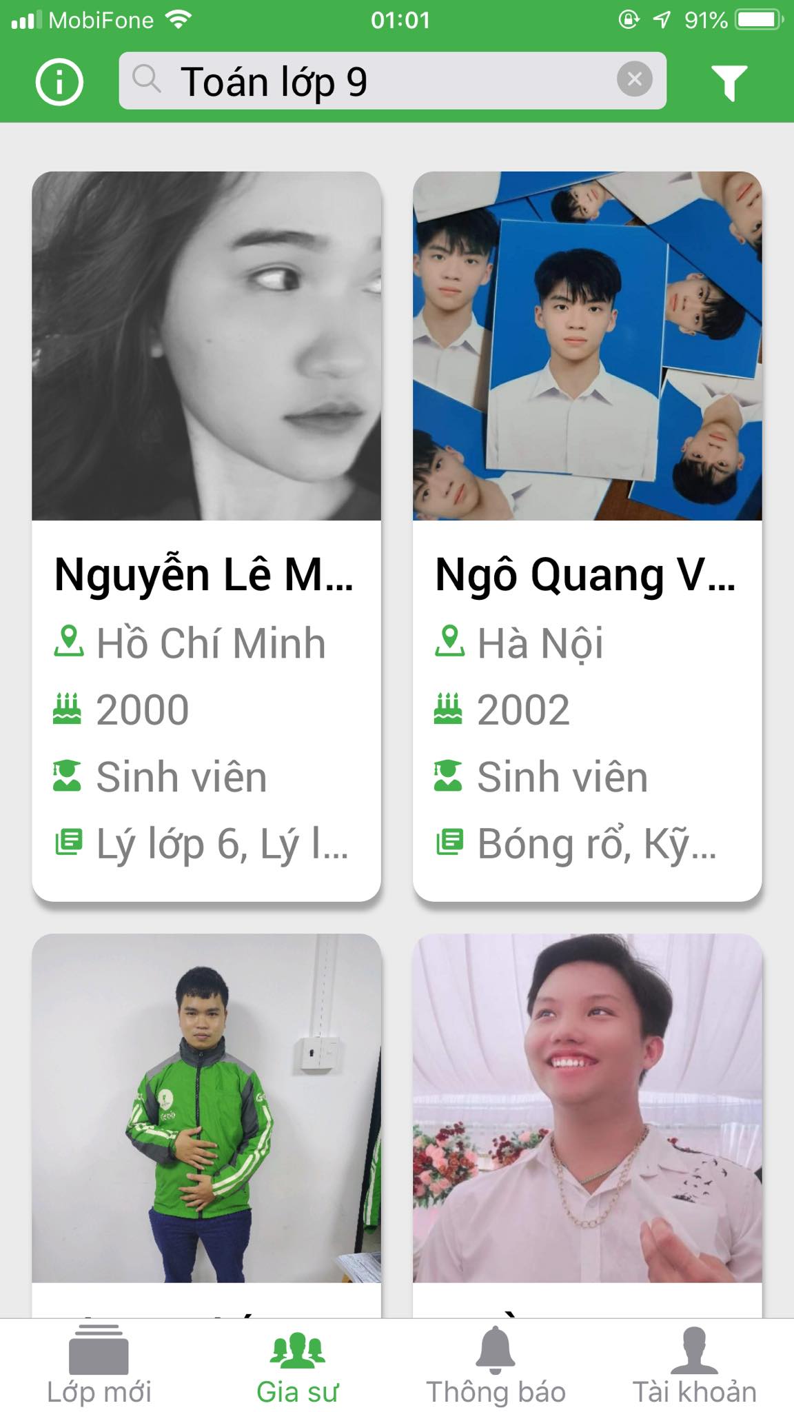 App Daykemtainha.vn Toán lớp 9