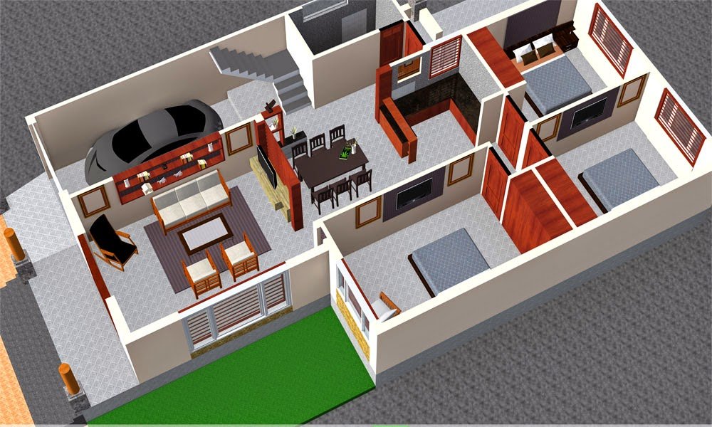 Bản vẽ chi tiết mẫu nhà cấp 4 120m2