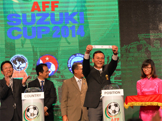 VFF - Kết quả bốc thăm AFF Suzuki Cup 2014: Việt Nam cùng bảng Philippines và Indonesia