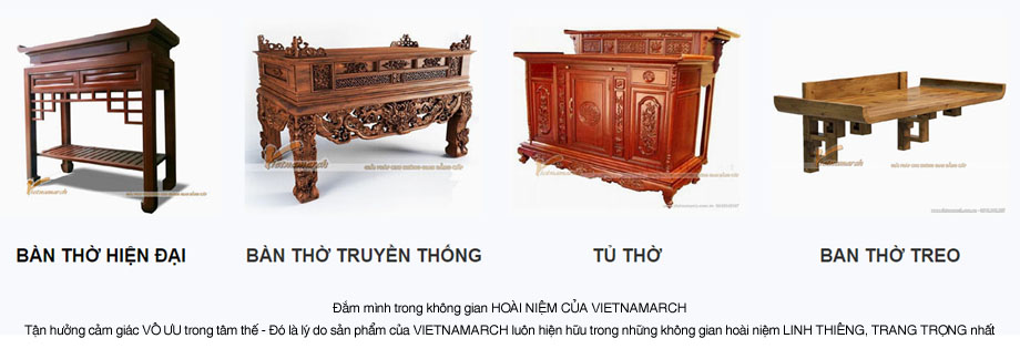 Lưu ý cách bày bánh kẹo trên bàn thờ trong những ngày tết > Đa dạng về thiết kế bàn thờ