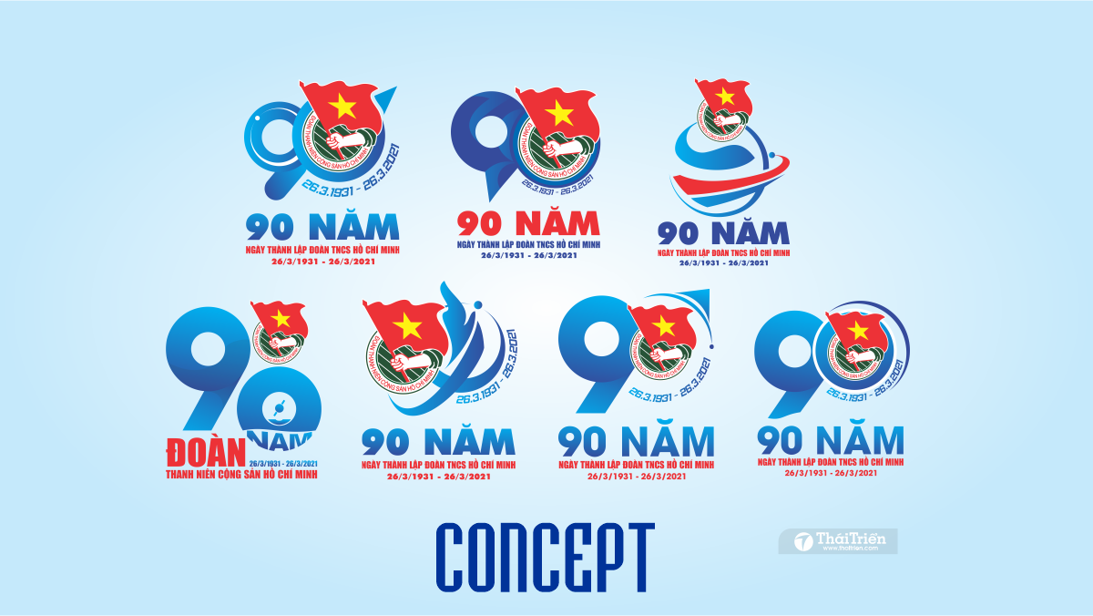 Logo 90 Năm Thành Lập Đoàn Vector / Tp Há - ikur nasution