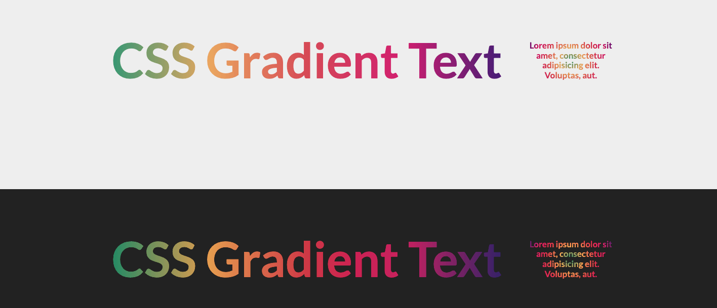 CSS Gradient Text