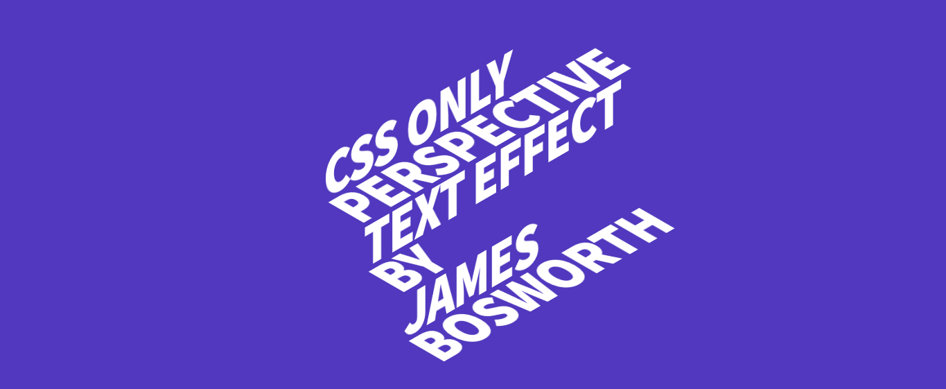 CSS Perspective Text Hover