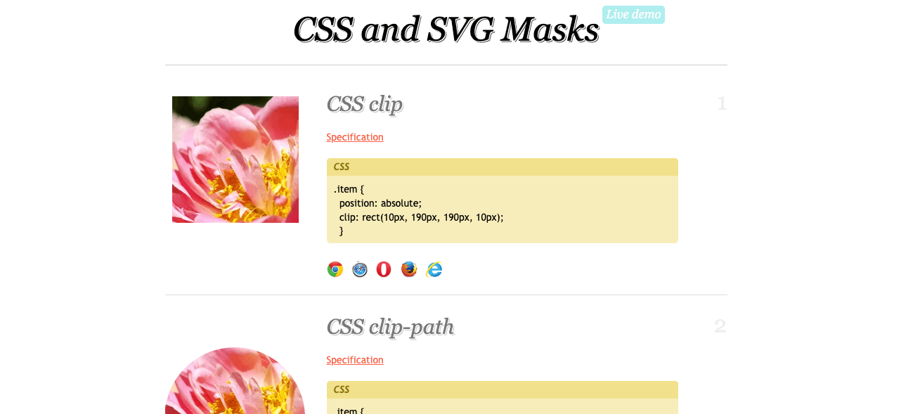 CSS and SVG Masks