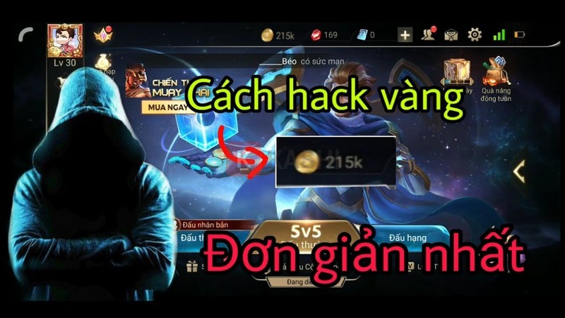 Hack vàng liên quân