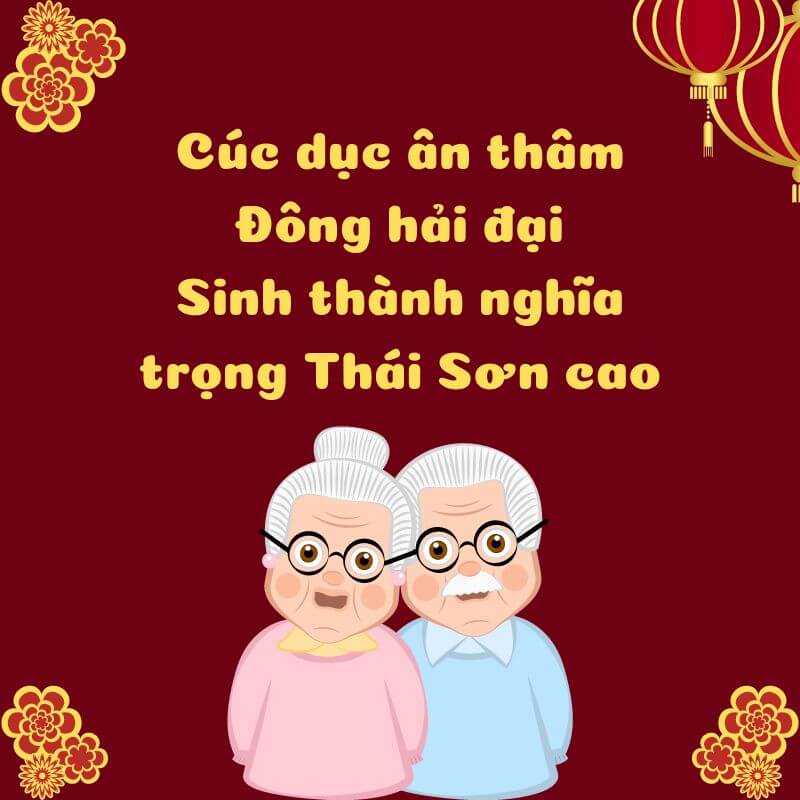 Câu đối Tết chúc ông bà, cha mẹ