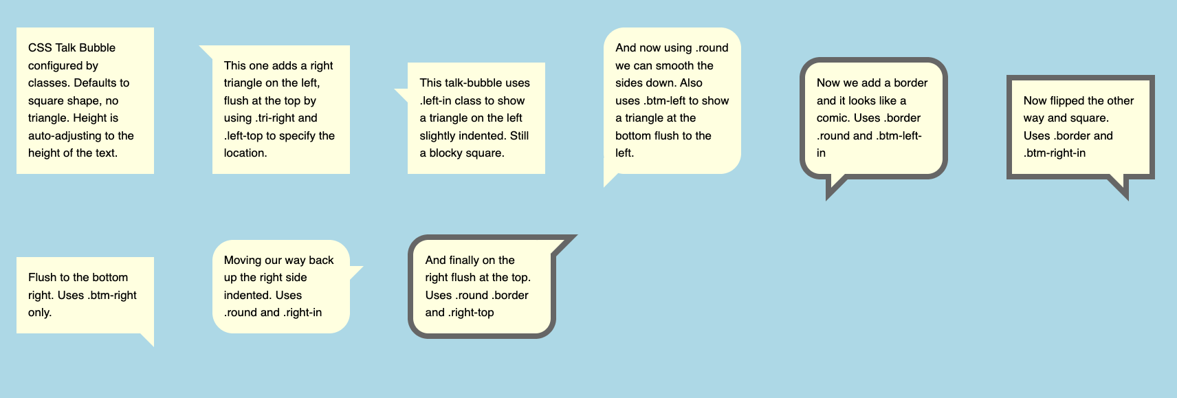 Chat Bubbles in CSS