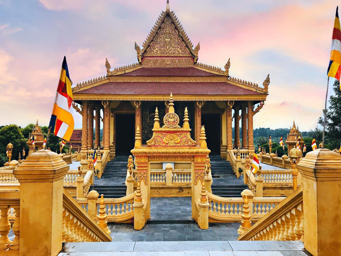 Chùa Khmer tại Làng Văn hóa - Du lịch các dân tộc Việt Nam Ảnh: Làng Văn hóa - Du lịch các dân tộc Việt Nam