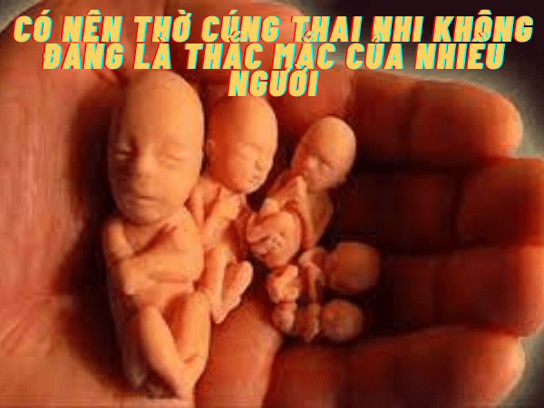 Có Nên Thờ Cúng Thai Nhi Không? Khi Thờ Cần Lưu ý điều Gì?