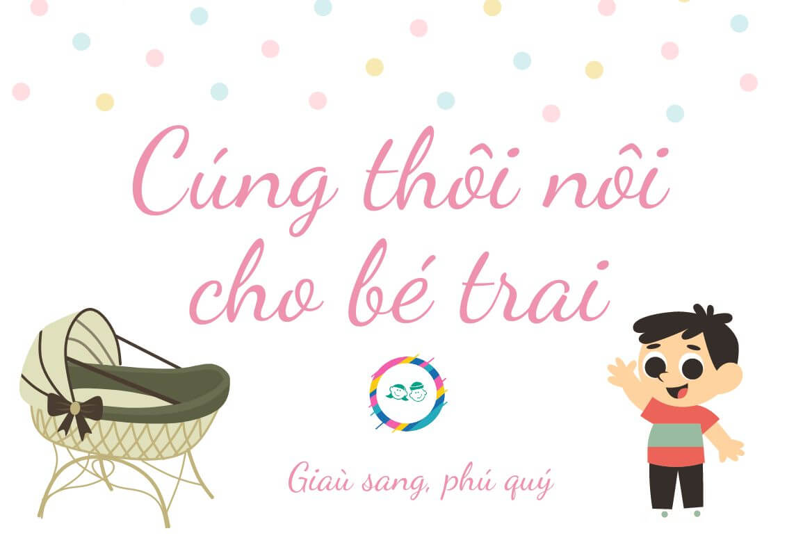 Cúng thôi nôi cho bé trai giàu sang phú quý - Teeny Bling