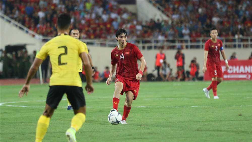 Tuyển Việt Nam sẽ vắng Tuấn Anh trong trận đấu với Indonesia. Ảnh: Hoài Thu