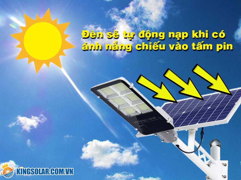Đèn led solar light sử dụng nguồn năng lượng vô hạn từ ánh sáng mặt trời
