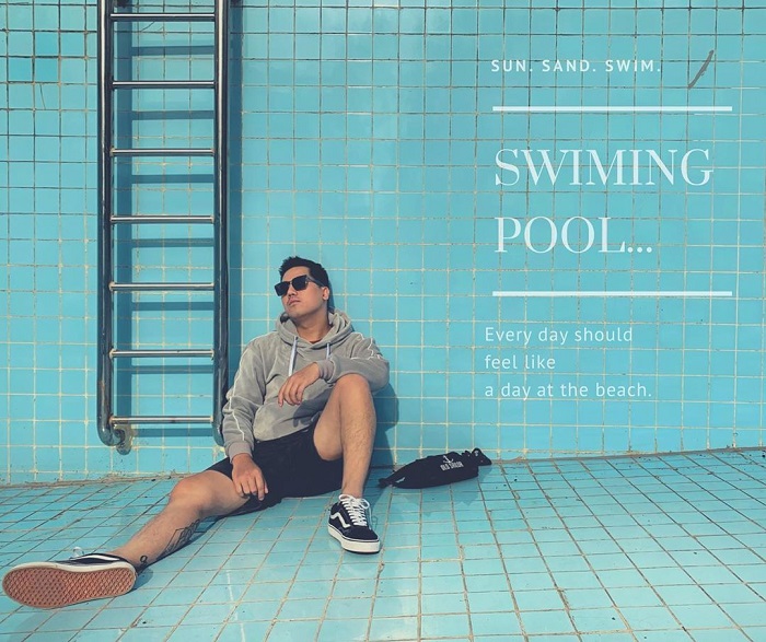 Bể bơi - có những góc pose ảnh chất lừ