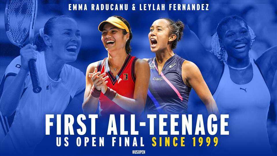 Emma Raducanu và Leylah Fernandez tái hiện trận chung kết “tuổi teen” mà Martina Hingis và Venus Williams từng làm được năm 1999. Ảnh: US Open
