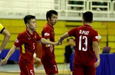 Tuyển Futsal Việt Nam vào bán kết bằng chiến thắng hủy diệt