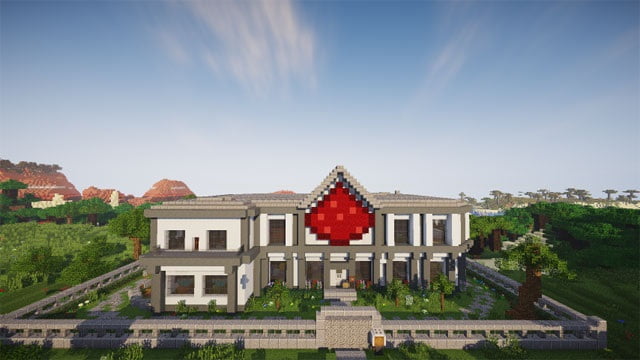 Hình nhà đẹp trong minecraft