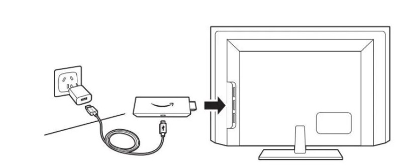 Kết nối thiết bị Firestick bằng cổng HDMI của smart tivi LG.