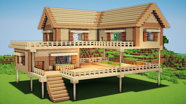 Kiểu nhà gỗ đẹp trong minecraft