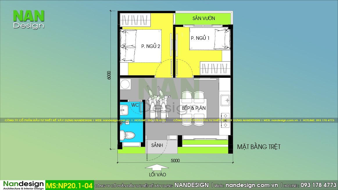 Mặt Bằng Bản Vẽ Thiết Kế Nhà 30m2 1 Tầng