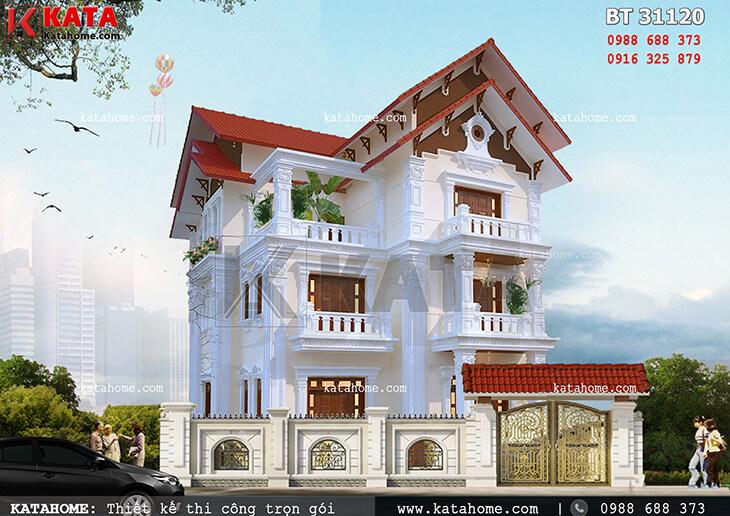 Biệt thự Pháp 3 tầng tân cổ điển tại Thanh Hóa – Mã số: BT 31120