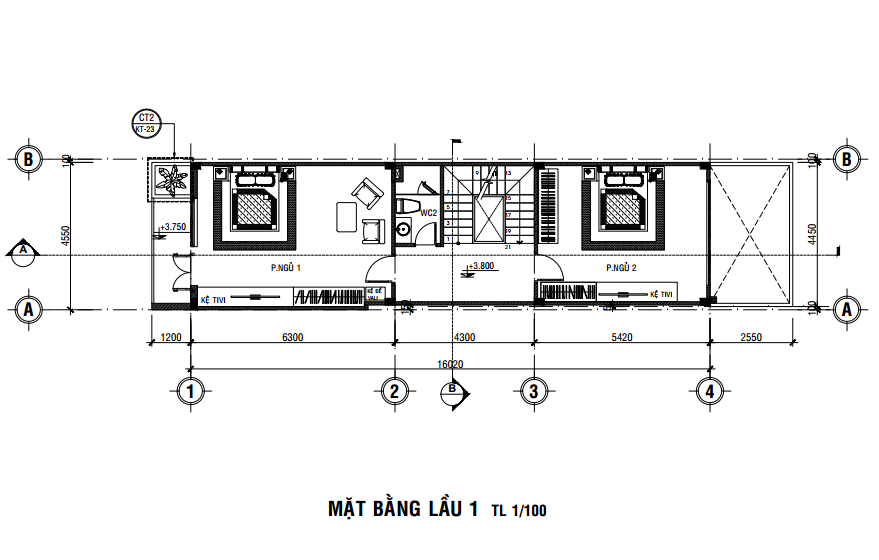 xây dựng nhà ống 3 tầng 4x16m tại quận 7