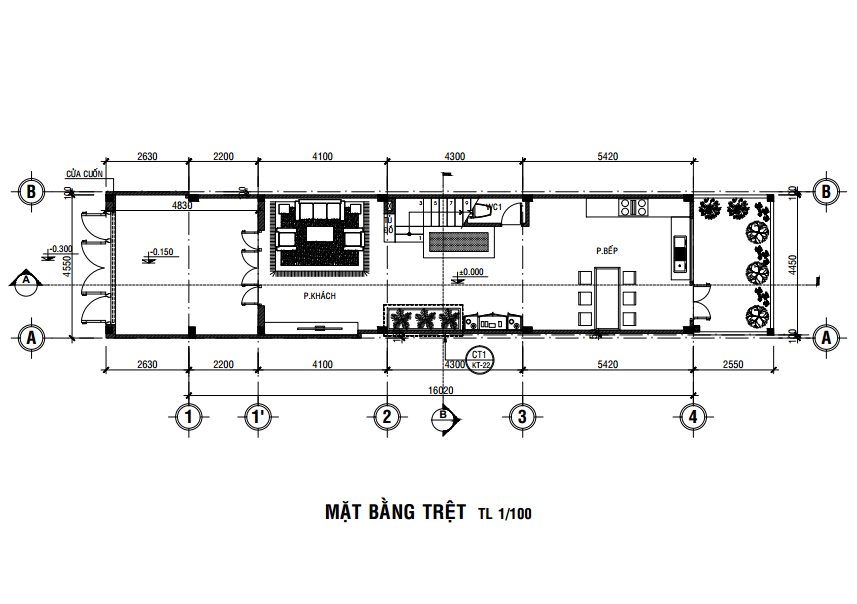 xây dựng nhà ống 3 tầng 4x16m tại quận 7