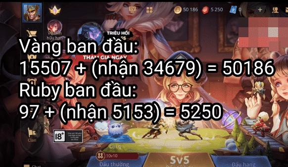 Như vậy là chúng ta đã hack vàng trong game thành công.