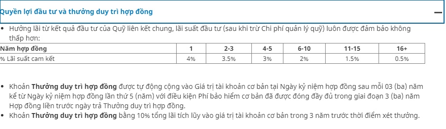 gói bảo hiểm